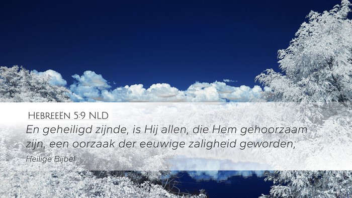 Hebreeën 5:9 NLD Bible Verse Image