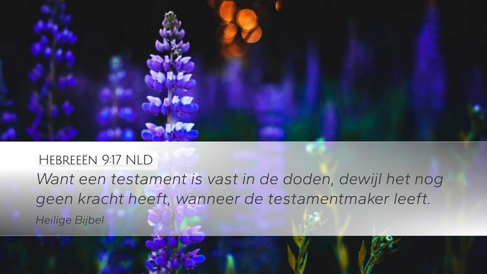 Hebreeën 9:17 NLD Bible Verse Image