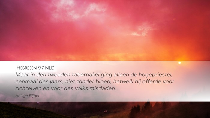 Hebreeën 9:7 NLD Bible Verse Image