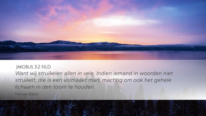 Jakobus 3:2 NLD Bible Verse Image