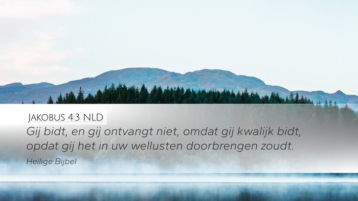 Jakobus 4:3 NLD Bible Verse Image