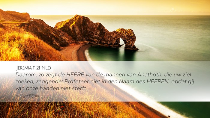 Jeremia 11:21 NLD Bible Verse Image