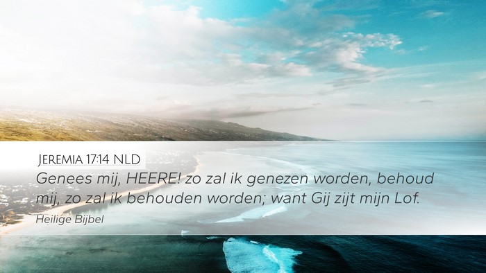 Jeremia 17:14 NLD Bible Verse Image