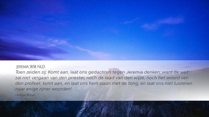 Jeremia 18:18 NLD Bible Verse Image