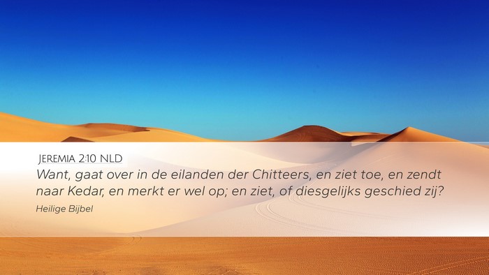 Jeremia 2:10 NLD Bible Verse Image