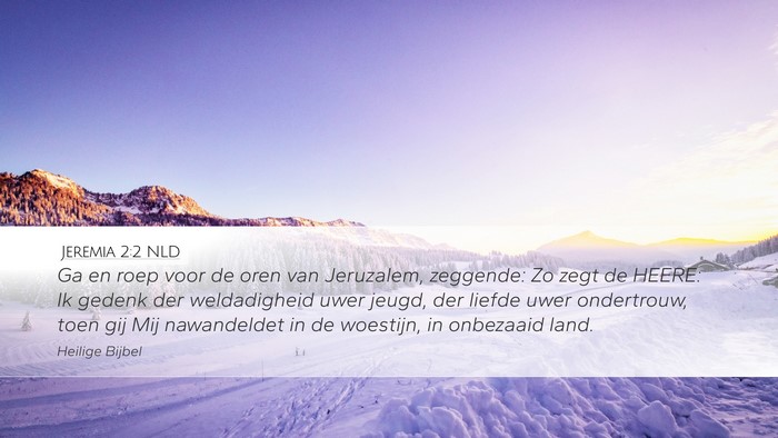 Jeremia 2:2 NLD Bible Verse Image