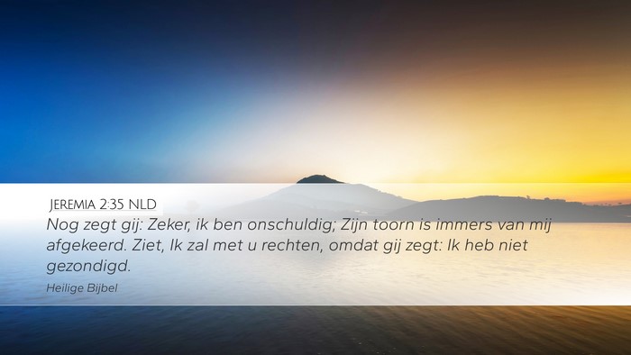 Jeremia 2:35 NLD Bible Verse Image