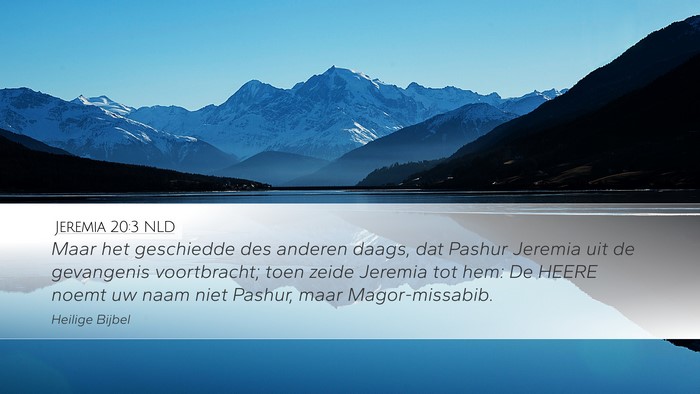Jeremia 20:3 NLD Bible Verse Image