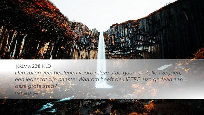 Jeremia 22:8 NLD Bible Verse Image