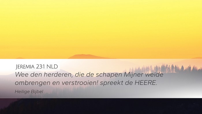Jeremia 23:1 NLD Bible Verse Image