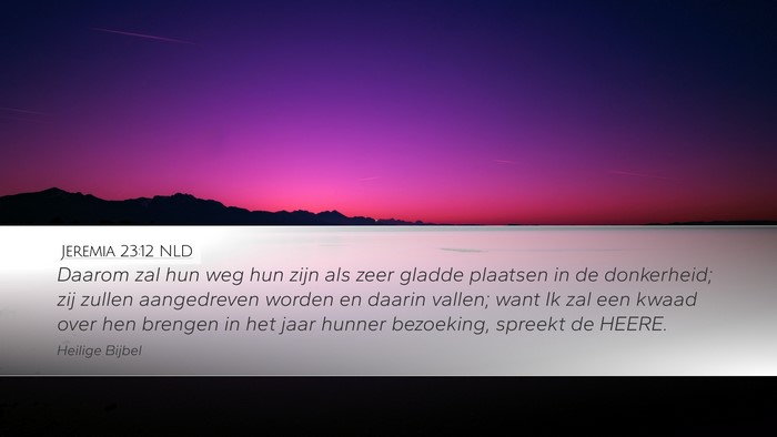 Jeremia 23:12 NLD Bible Verse Image