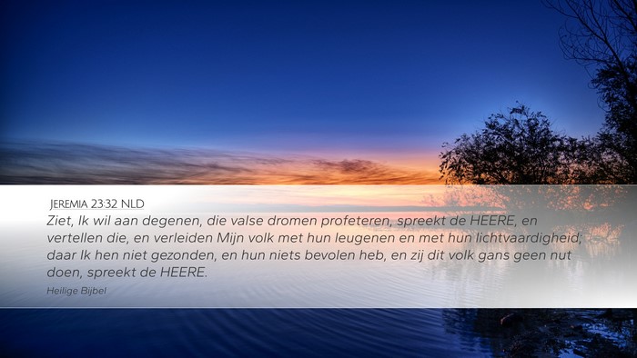 Jeremia 23:32 NLD Bible Verse Image