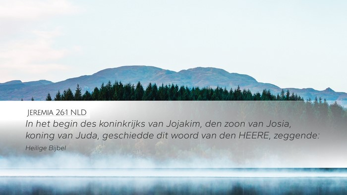 Jeremia 26:1 NLD Bible Verse Image