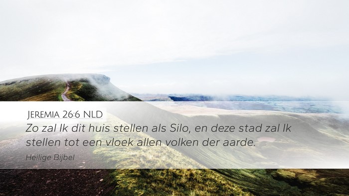 Jeremia 26:6 NLD Bible Verse Image