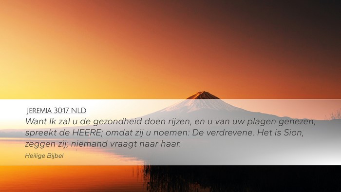 Jeremia 30:17 NLD Bible Verse Image