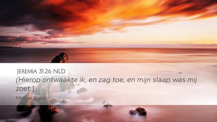 Jeremia 31:26 NLD Bible Verse Image