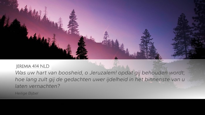 Jeremia 4:14 NLD Bible Verse Image