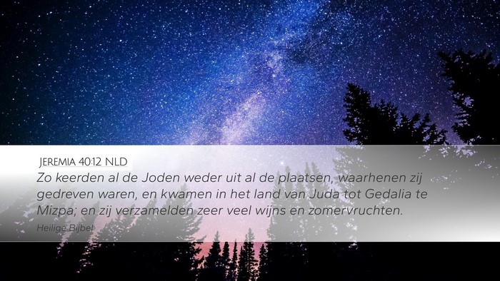 Jeremia 40:12 NLD Bible Verse Image