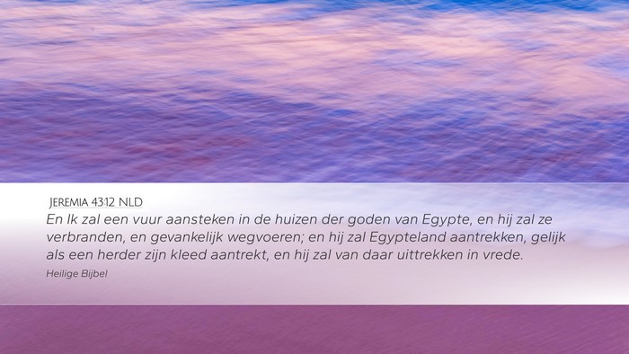 Jeremia 43:12 NLD Bible Verse Image