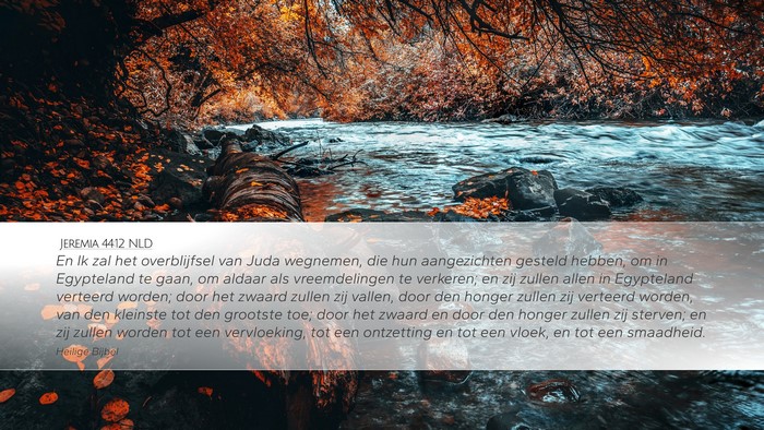 Jeremia 44:12 NLD Bible Verse Image