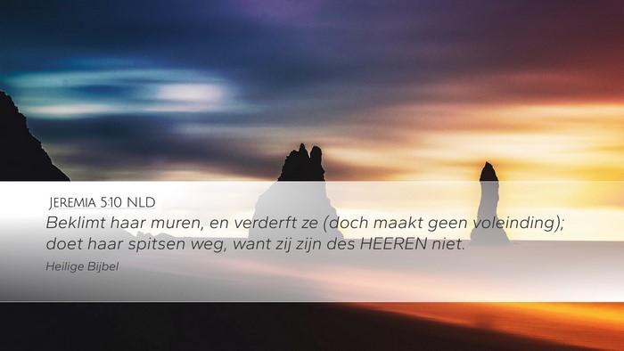 Jeremia 5:10 NLD Bible Verse Image