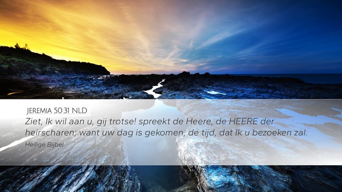 Jeremia 50:31 NLD Bible Verse Image
