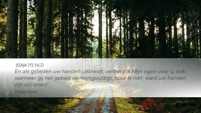 Jesaja 1:15 NLD Bible Verse Image