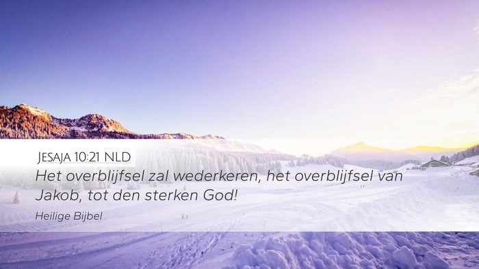 Jesaja 10:21 NLD Bible Verse Image