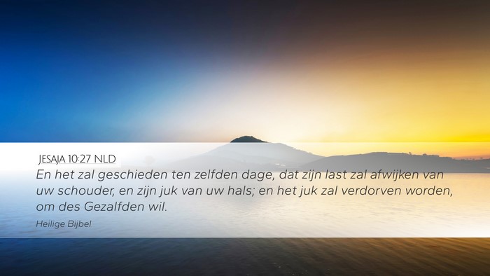 Jesaja 10:27 NLD Bible Verse Image
