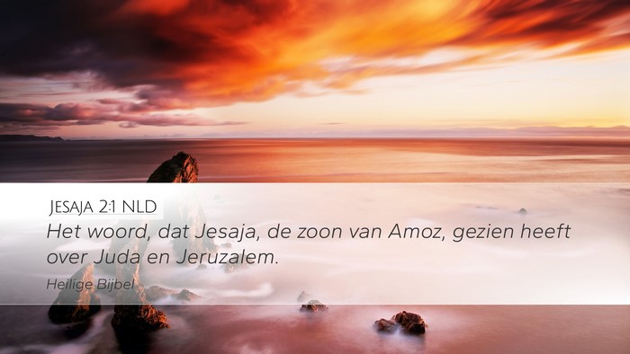 Jesaja 2:1 NLD Bible Verse Image