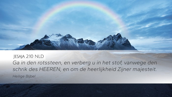 Jesaja 2:10 NLD Bible Verse Image