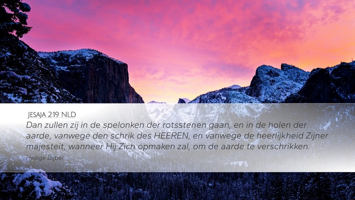 Jesaja 2:19 NLD Bible Verse Image