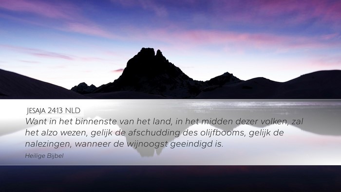 Jesaja 24:13 NLD Bible Verse Image