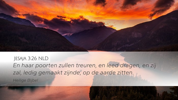 Jesaja 3:26 NLD Bible Verse Image