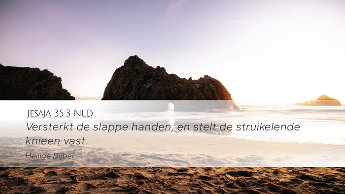Jesaja 35:3 NLD Bible Verse Image
