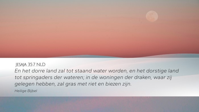 Jesaja 35:7 NLD Bible Verse Image