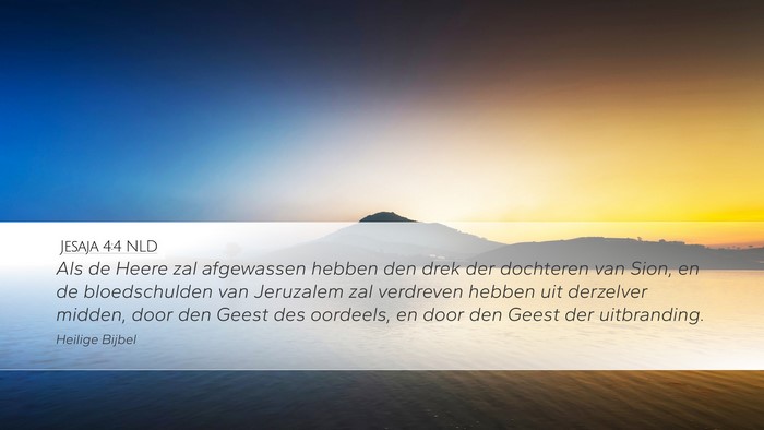 Jesaja 4:4 NLD Bible Verse Image
