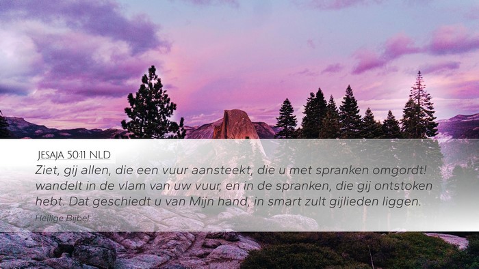 Jesaja 50:11 NLD Bible Verse Image