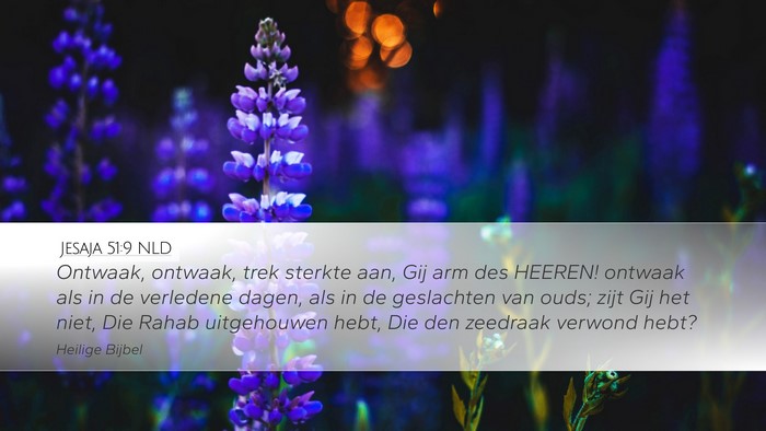 Jesaja 51:9 NLD Bible Verse Image