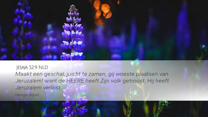Jesaja 52:9 NLD Bible Verse Image