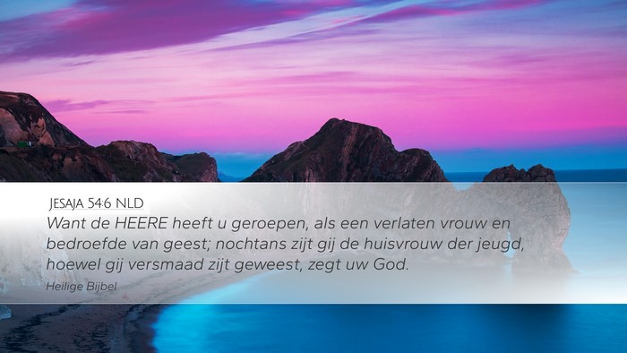 Jesaja 54:6 NLD Bible Verse Image