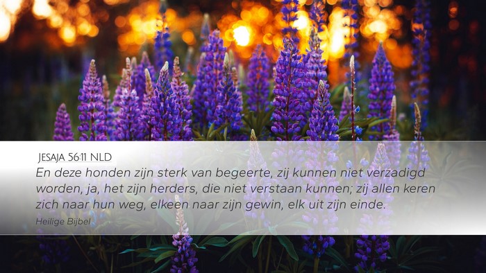 Jesaja 56:11 NLD Bible Verse Image