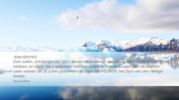 Jesaja 60:14 NLD Bible Verse Image