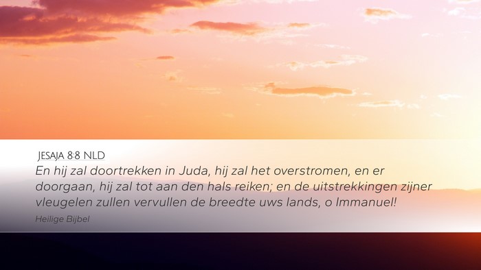Jesaja 8:8 NLD Bible Verse Image