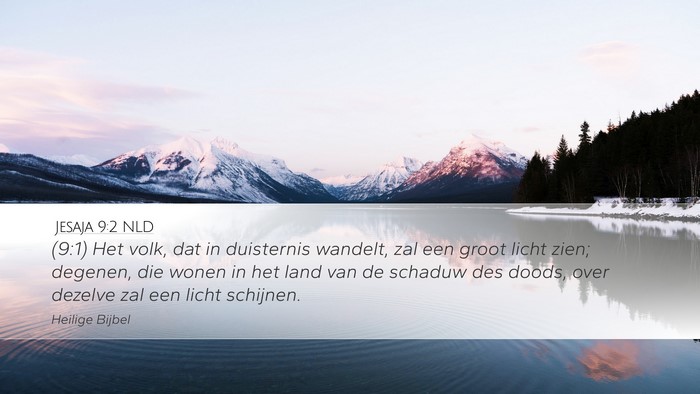 Jesaja 9:2 NLD Bible Verse Image