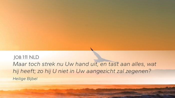 Job 1:11 NLD Bible Verse Image