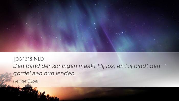 Job 12:18 NLD Bible Verse Image