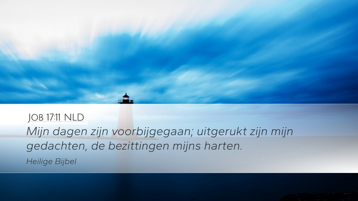 Job 17:11 NLD Bible Verse Image