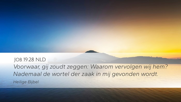 Job 19:28 NLD Bible Verse Image