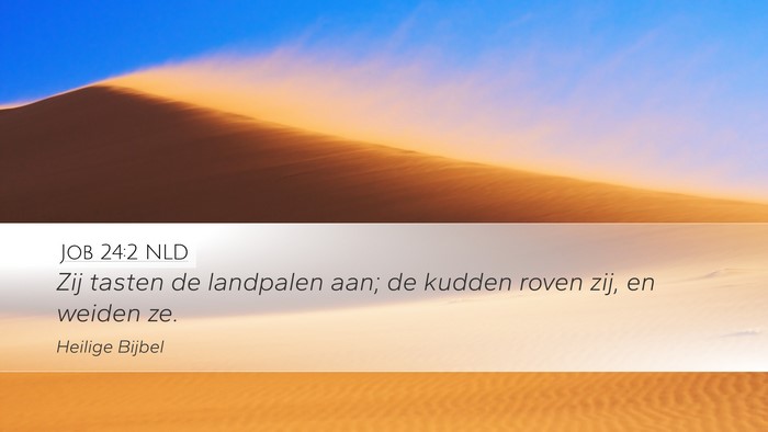 Job 24:2 NLD Bible Verse Image